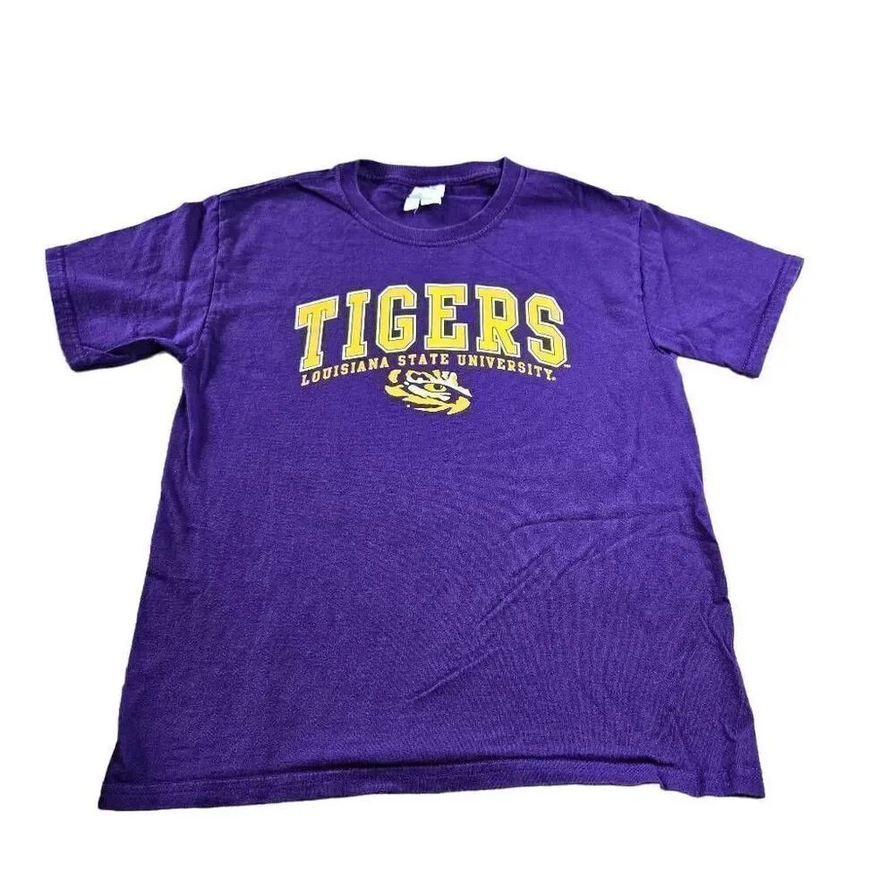 Fruit of the Loom Boys LSU Tigers shirt L